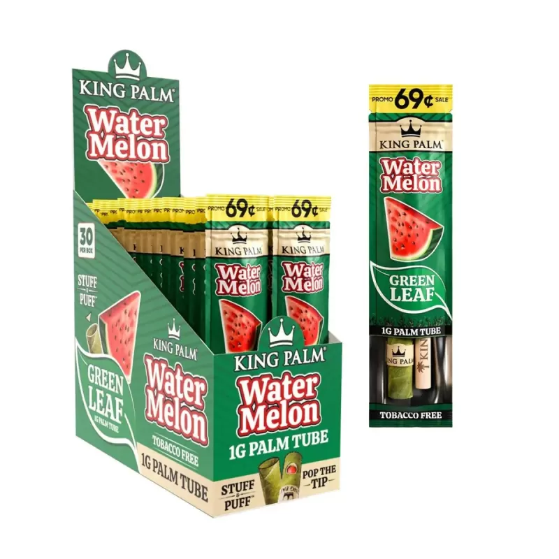 King Palm Single Flavored Palm Leaf Cones Watermelon