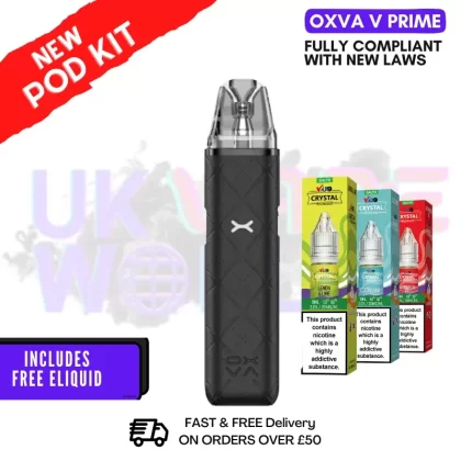 Oxva Xlim GO BLACK Pod Vape Kit | £9.99 + FREE LIQ