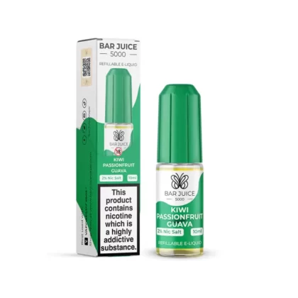 Bar Juice 5000 Salt Nicotine Kiwi Passionfruit Guava 10mg & 20mg Salts - Vapourdays Co