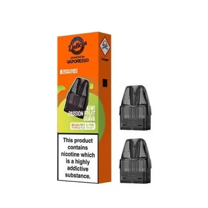 Deliciu Mate Kiwi Passion Fruit Guava Prefilled Vape Pods – 20mg
