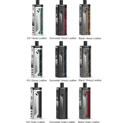 Lost Vape Thelema Pod Mod Kit 80W 3000mAh - SS/Glossy Leather