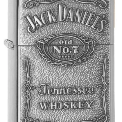 Zippo Lighter – Jack Daniel’s Logo High Polish Chrome