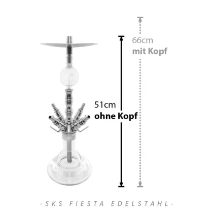 SK Fiesta V2A - Shisha King / Edelstahl