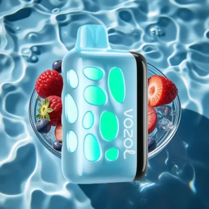 VOZOL RAVE 40000 Disposable Vape Blue Razz Ice – 270° Glow, Beat-Synced Party Mode, 1000mAh - Bangvapeaustralia