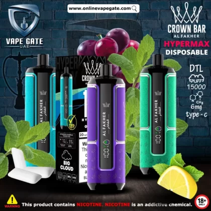 Al Fakher - Crown Bar Hypermax Disposable Vape (15,000 Puffs)