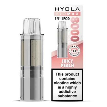 Hyola Pro Max 8000 Prefilled Pod Juicy Peach - Ecigpremium