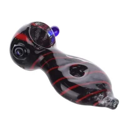 Striped Spoon Pipe – 3in