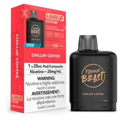 LEVEL X FLAVOUR BEAST BOOST POD 20ML – CHILLIN’ COFFEE ICED