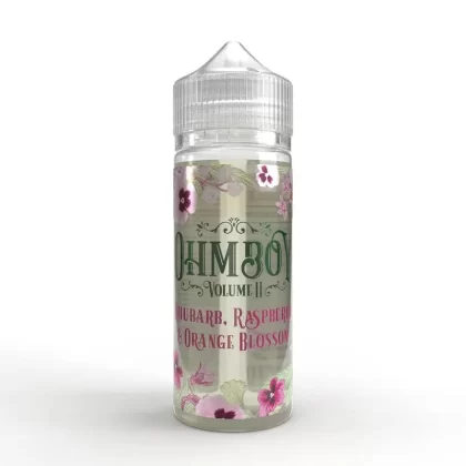 Rhubarb Raspberry & Orange Blossom 100ml Short Fill e-Liquid by Ohm Boy Volume II