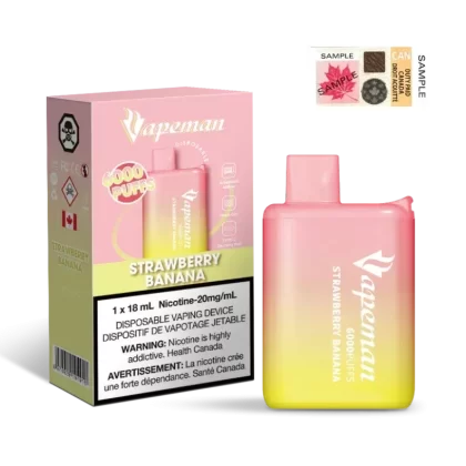 VAPEMAN 6000 – STRAWBERRY BANANA