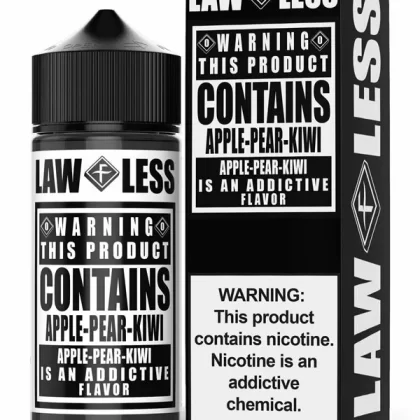 Lawless Apple Pear Kiwi E-Liquid 120ml - 3mg (2 x nic shot)