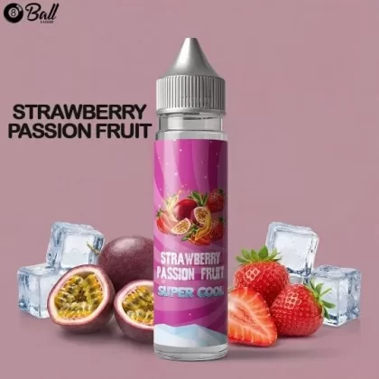 8 BALL STRAWBERRY PASSIONFRUIT SUPER COOL VAPE ELIQUID - Elegantvapestore
