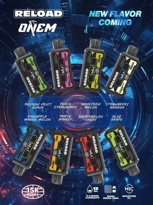 ONEM RELOAD Cartridge - Compatible with Vapetape Offgrid Battery - Honeydew Slurpee - Image 2