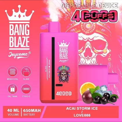 Bang Blaze 40K 40000 Puffs | dual option, 40mL, 32 options, rechargeable bulk disposable vape - Aiviouvapes
