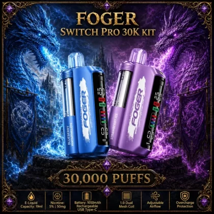 Foger Switch Pro 30K KIT TEXAS COMPLIANT AVAILABLE - Strawberry Slush
