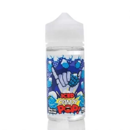 POP! VAPORS BLUE RASPBERRY ICED 100ML - Vape Product, Vape Product