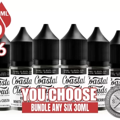 Coastal Clouds Salt Bundle 6x30ml (180ml)