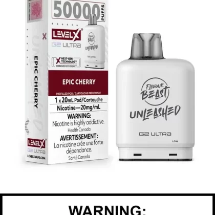 Epic Cherry Flavour Beast Unleashed Level X Ultra Pods