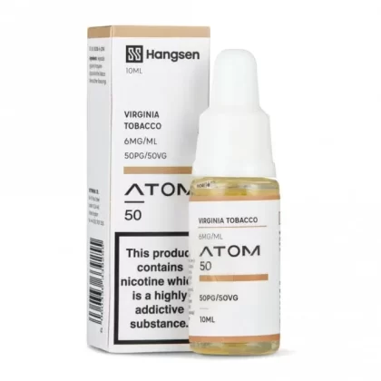 Hangsen 50/50 Virginia Tobacco E Liquid – Atom 50 Series (10ml)