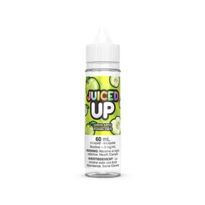 Green Apple E-Liquid – Juiced Up – 60 ML - Nicotine#3 MG>6 MG