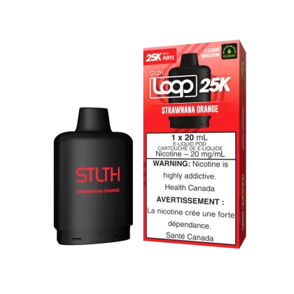 STLTH LOOP 25K Pod Pack - Strawnana Orange - 20 mg/mL (wholeseller) - Excise ON