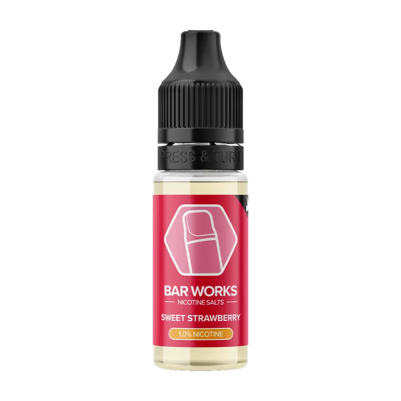 Sweet Strawberry Nic Salt by Bar Works - 10ml - 10mg - Vape Product (D3C473) - Image 2