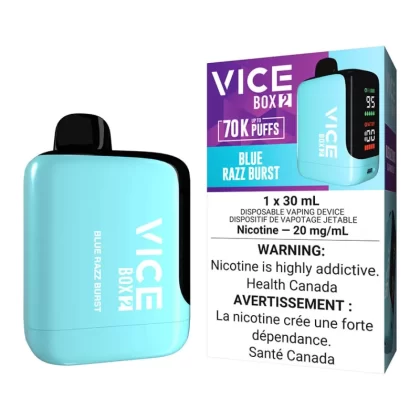 Vice Box 2 Disposable Vape Device - Blue Razz Burst - 20mg/ml