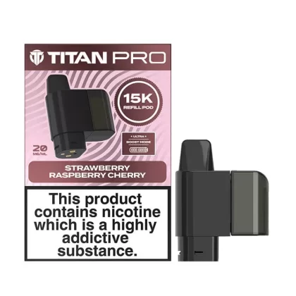 Titan Pro 15K Strawberry Raspberry Cherry Prefilled Pod + Refills