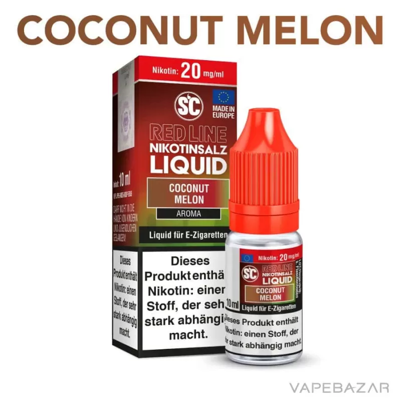 SC Red Line Nikotinsalz Liquid – Coconut Melon - Vapebazar - Image 2