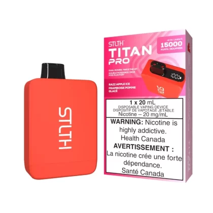 STLTH Titan Pro (15K) Razz Apple Ice Disposable Vape