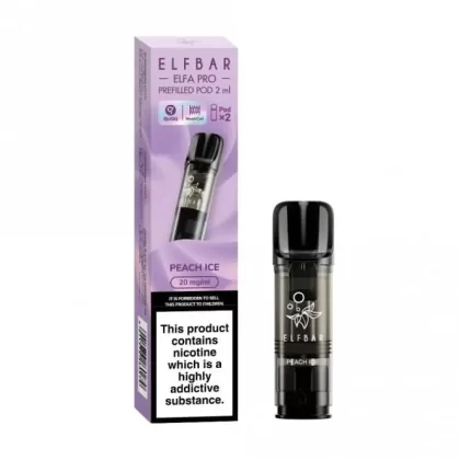 Peach Ice (Juicy Peach) Prefilled Pods Elfa PRO Series by Elf Bar (2 x 2ml) - 20mg