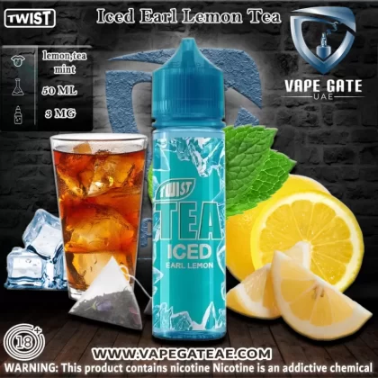 Iced Earl Lemon 50ml Ejuice by Twist Tea PGVG - 6 mg - 50 ml