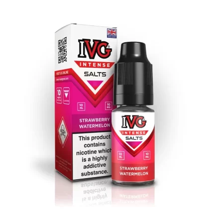 IVG Intense Nic Salt E Liquid Strawberry Watermelon - Nicotine strength#20mg>10mg (3E77EE)