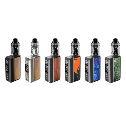 VOOPOO Drag 4 Box Mod Kit - Color#Black Walnut>Pale Gold Walnut>Gun Metal Rosewood>Gun Metal Tropical Orange>Gun Metal Ocean Blue>Gun Metal Forest Green