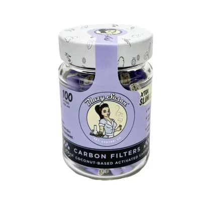 Blazy Susan | Purple Carbon Tips | Xtra Slim | 100pk - Vape Store