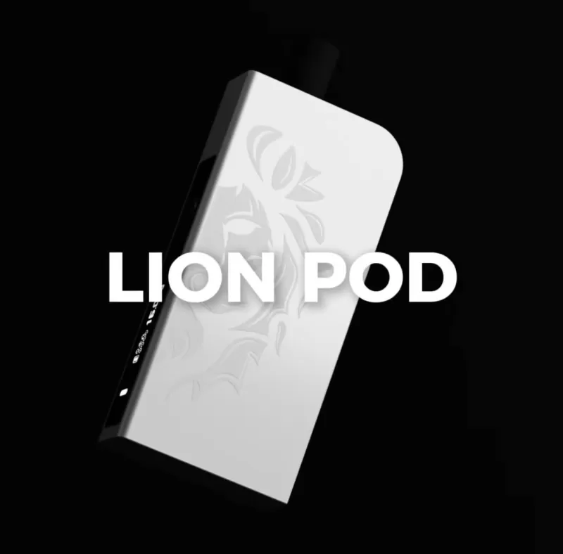 Lion Pod Mod Crystal White – Hellvape x La Tabaccheria - Image 3