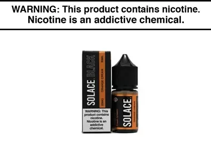 ORANGE CREAM BY SOLACE BLACK NICOTINE SALT 30ML