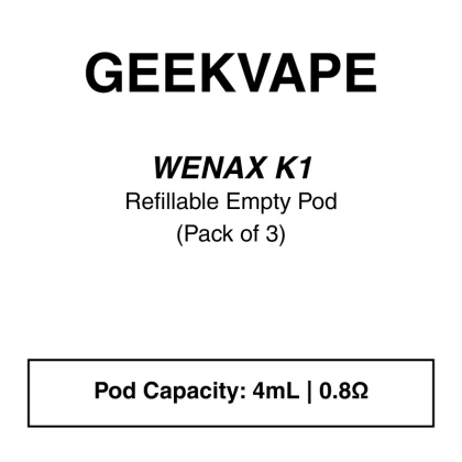 Geekvape Wenax M1 Replacement Pods 0.8 Ohm
