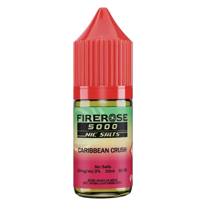 Caribbean Crush Elux Firerose 5000 Nic Salt Vape Juice