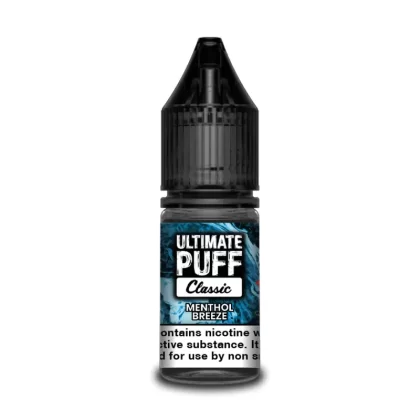 Ultimate Puff Classic Menthol Breeze 10ml Vape Juice - 10 Pack - Strength