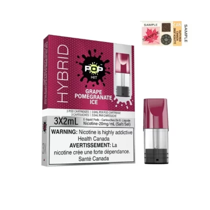 POP HITS HYBRID PODS – GRAPE POMEGRANATE ICE