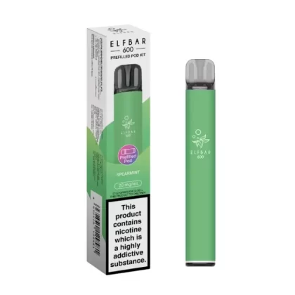 ELFBAR 600 Prefilled Pod Kit Spearmint - Vape Store