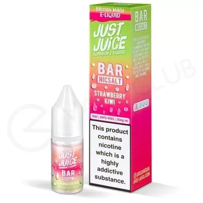 Strawberry Kiwi Nic Salt E-Liquid Just Juice Bar
