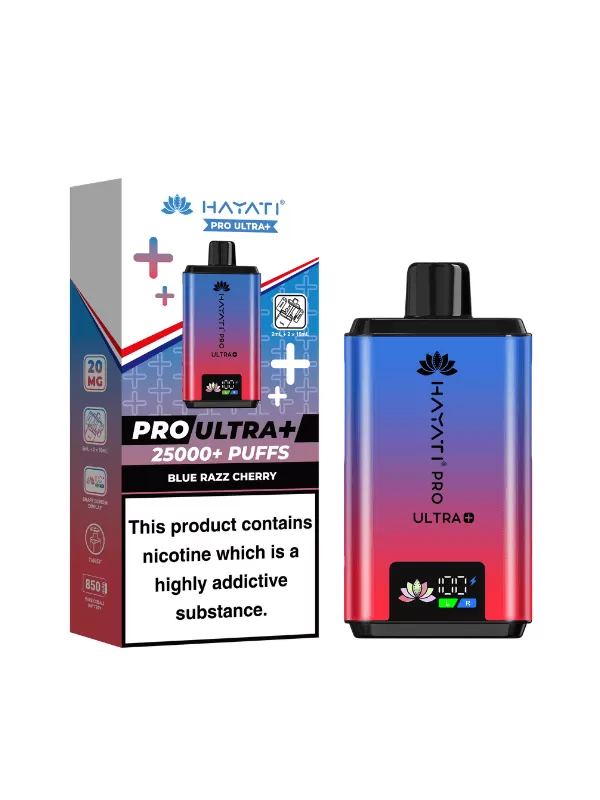 Hayati Pro Ultra Plus 25000 Prefilled Pod Kit - Blue Razz Cherry - Nykecigs - Image 2