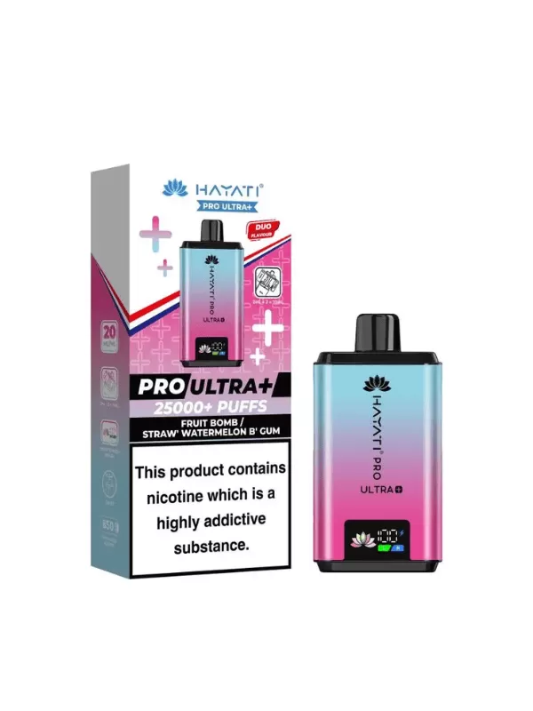 Hayati Pro Ultra Plus 25000 Prefilled Pod Kit - Blue Razz Cherry - Nykecigs - Image 3