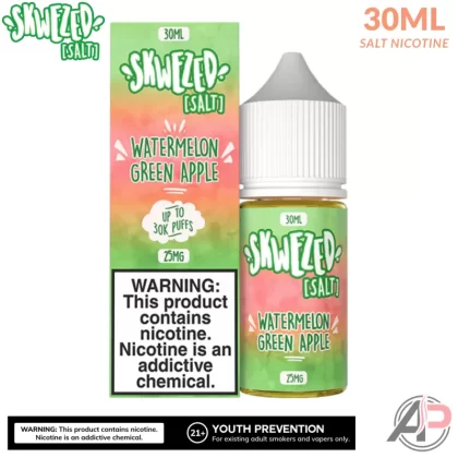Skwezed Watermelon Green Apple Sour Summer Splash Salt Nicotine 30mL