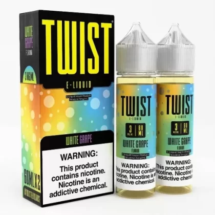 Twist E-Liquid – White Grape – 60ml (x2)