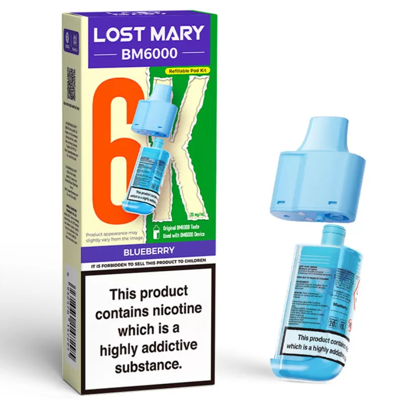 Lost Mary BM6000 Prefilled POD 0mg ZERO - Cola - Image 2