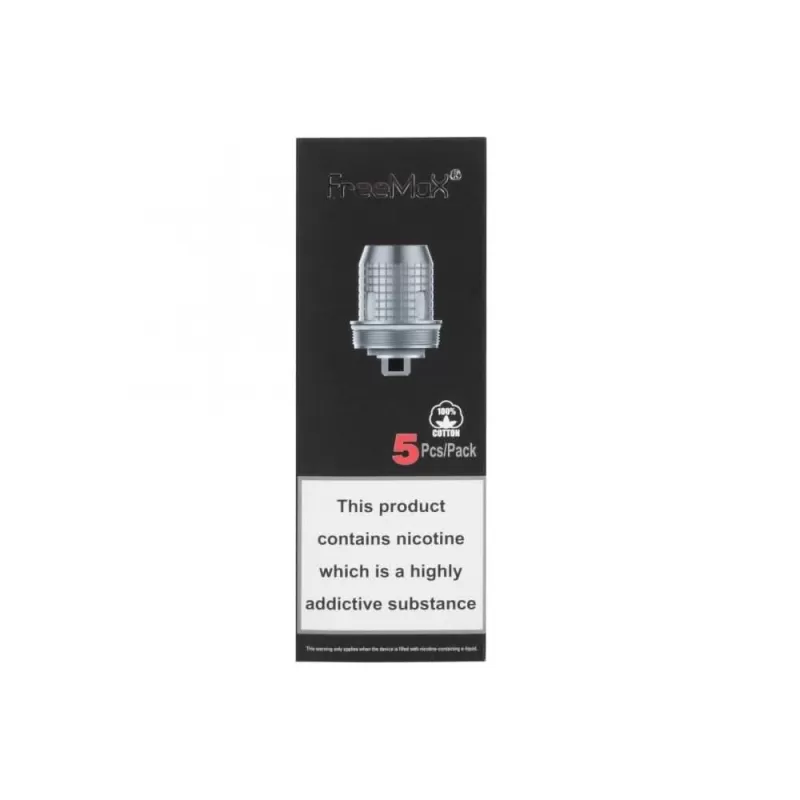 Fireluke Twister Coils () by Freemax (5 Pack) - 0.15 Ohm TX1 Mesh