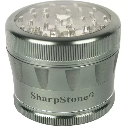 SharpStone Clear Top 2.5″ 4-Piece Grinder (Green)